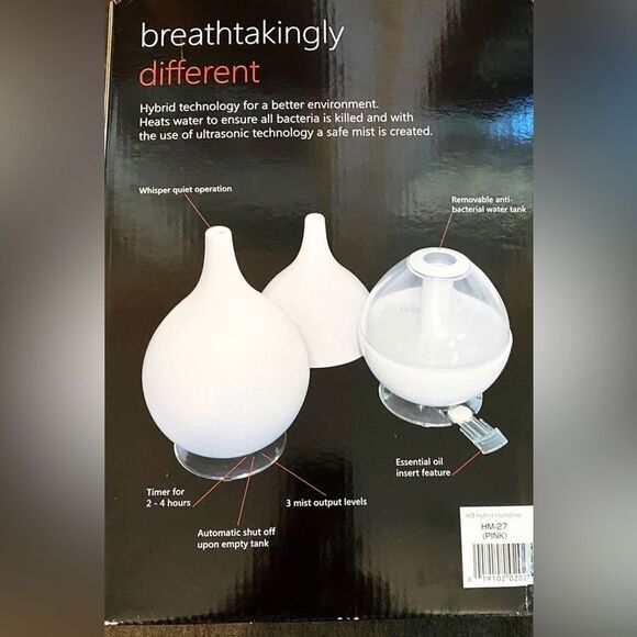 Objecto Humidifier H3 Hybrid Cool Mist Ultrasonic with Aroma Therapy Barbie Pink - Picture 5 of 7